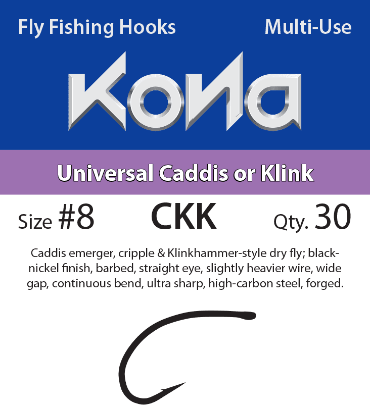 Kona Universal Caddis or Klink (CKK) hook