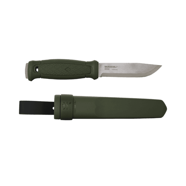 Mora Garberg Stainless Military Green with Simple Poly Sheath #14472