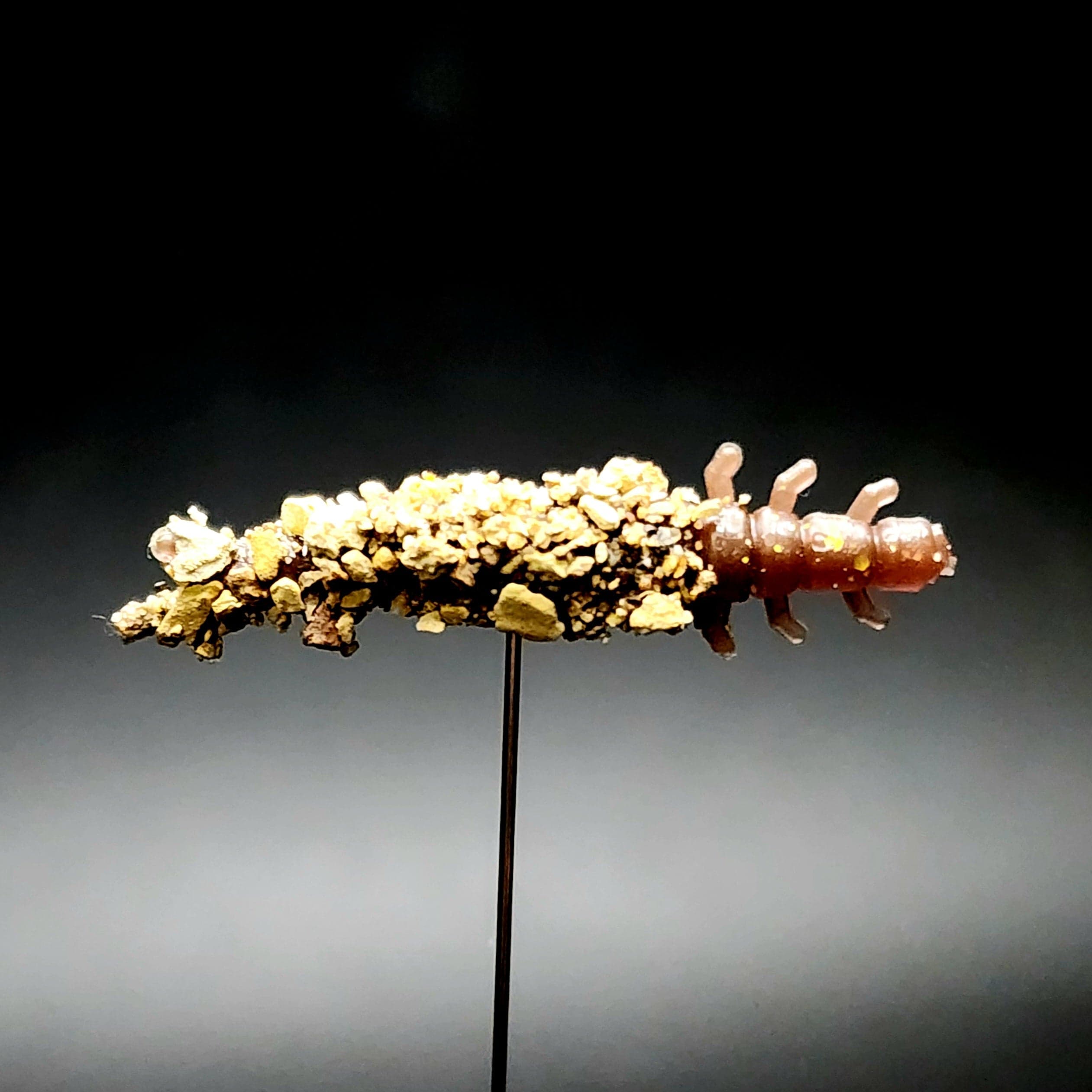 1.3" Realistic Caddis Fly Larvae "Stream Weaver" (6 Pack)
