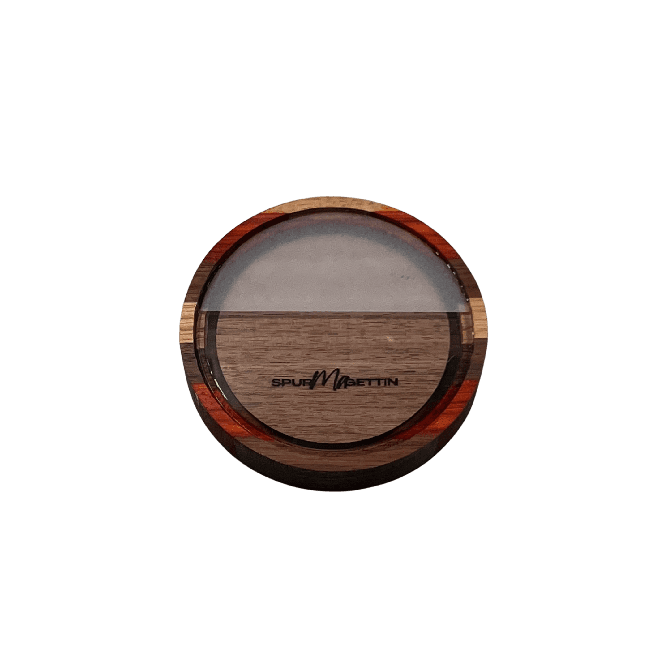Single Sided Half Blasted Glass Top w/ Wooden Bottom Pot Call