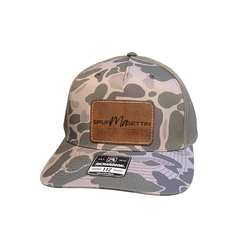 Richardson 112 Leather Patch Core Spur-Ma-Gettin Logo Snapback
