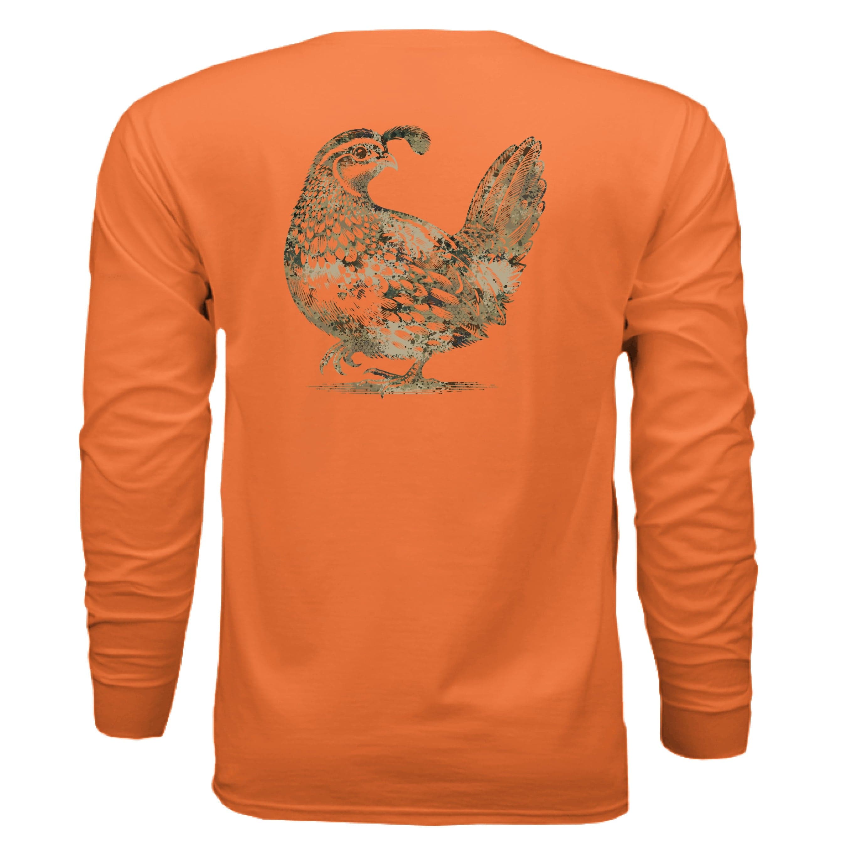 Upland Splash Burst Camo California Quail Long Sleeve T-Shirt