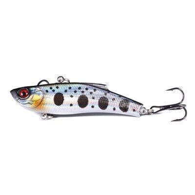 Lipless Minnow - Chrome Dots