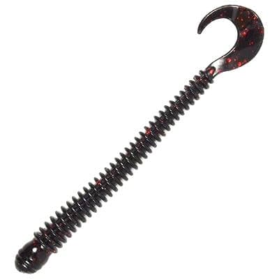 Ring Worm 4" -  Black / Red Flake
