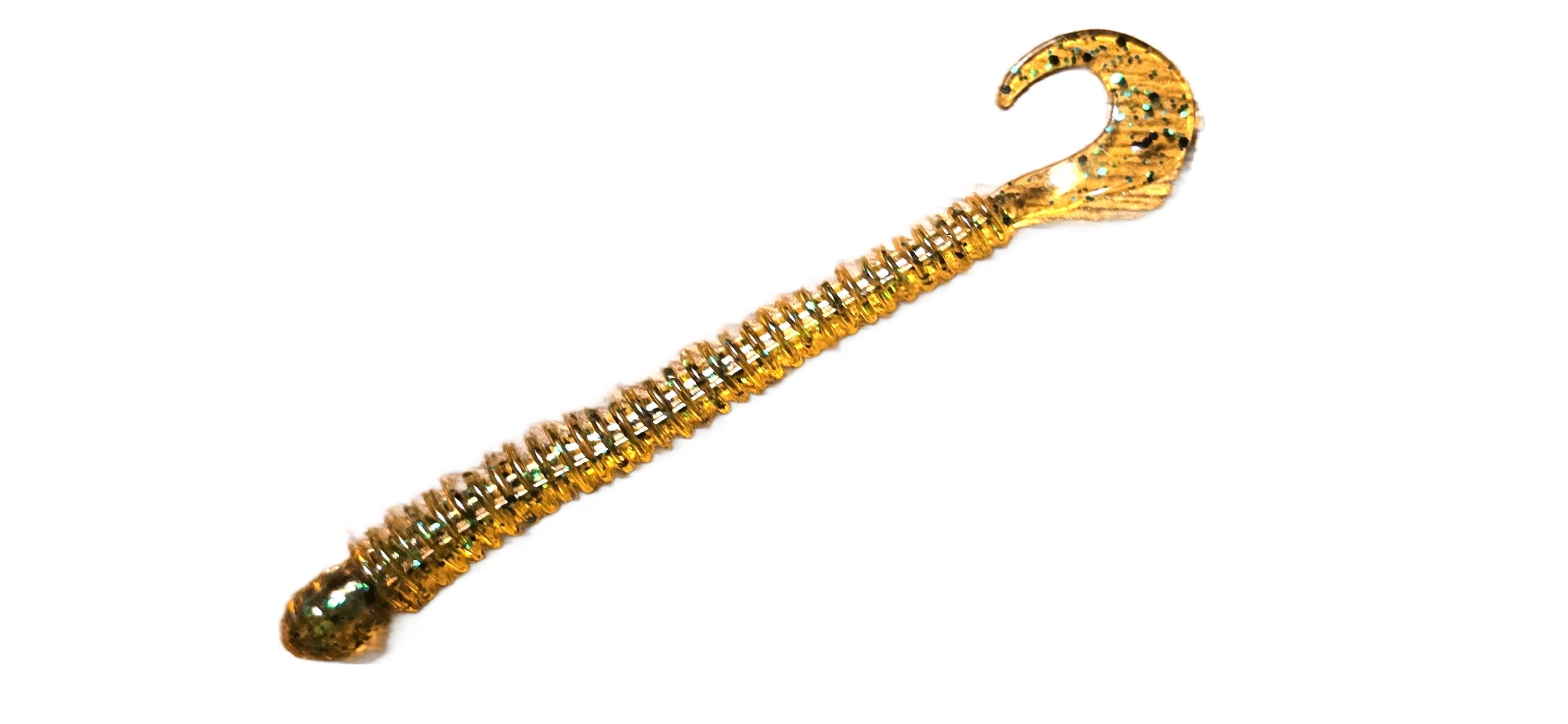 Ring Worm 4" -  Pumpkin Green