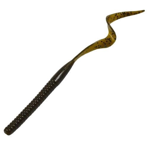 Ribbon Tail Worm 6" - Green Pumpkin
