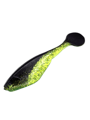 Swim Shad 2" - Chartreuse Glitter Black