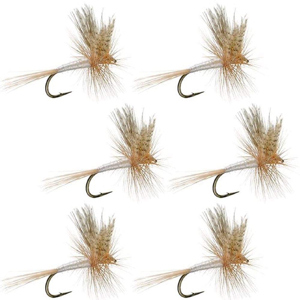 Light Cahill Classic Trout Dry Fly Fishing Fly - 6 Flies Size 14