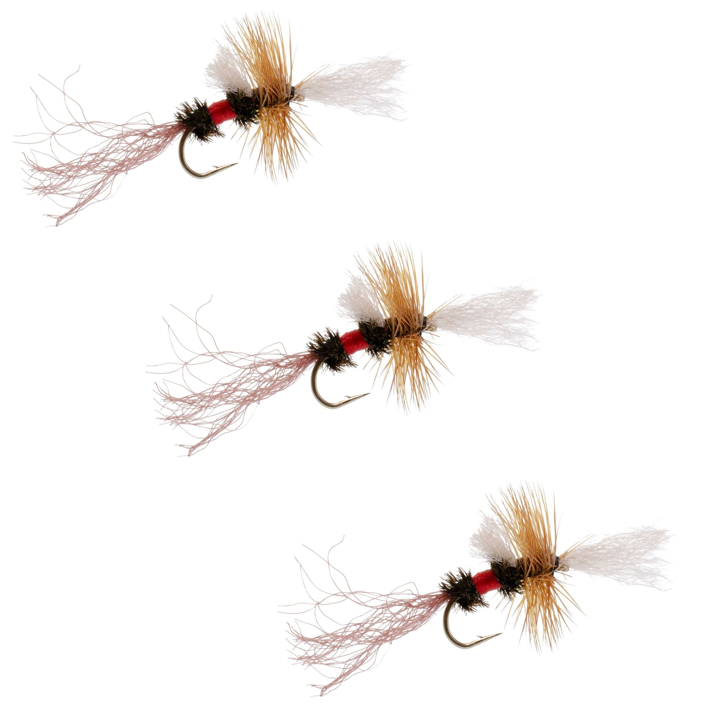 3 Pack Royal Wulff Cripple Mayfly - Caddis Emerger Hook Size 16