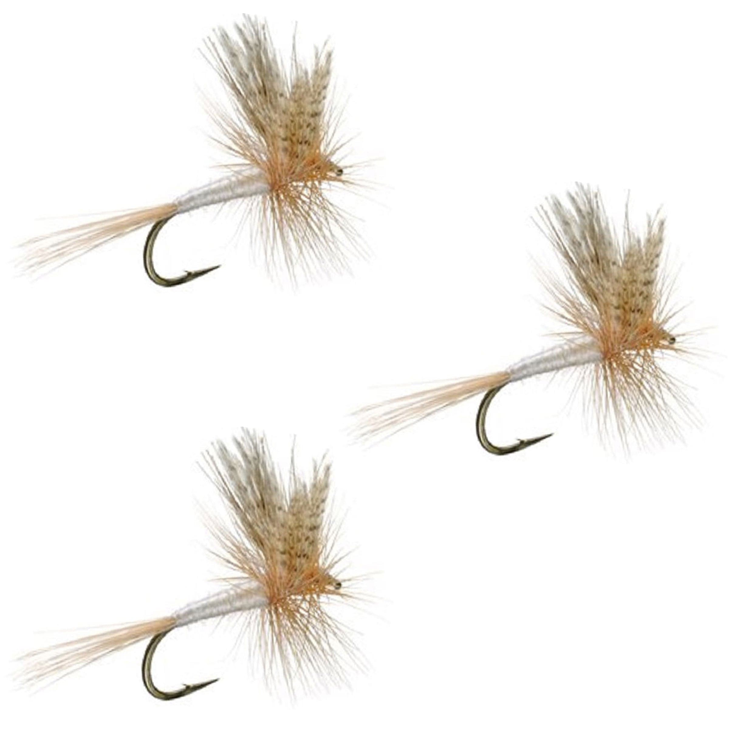 3 Pack Light Cahill Classic Trout Dry Fly Fishing Fly - Hook Size 14