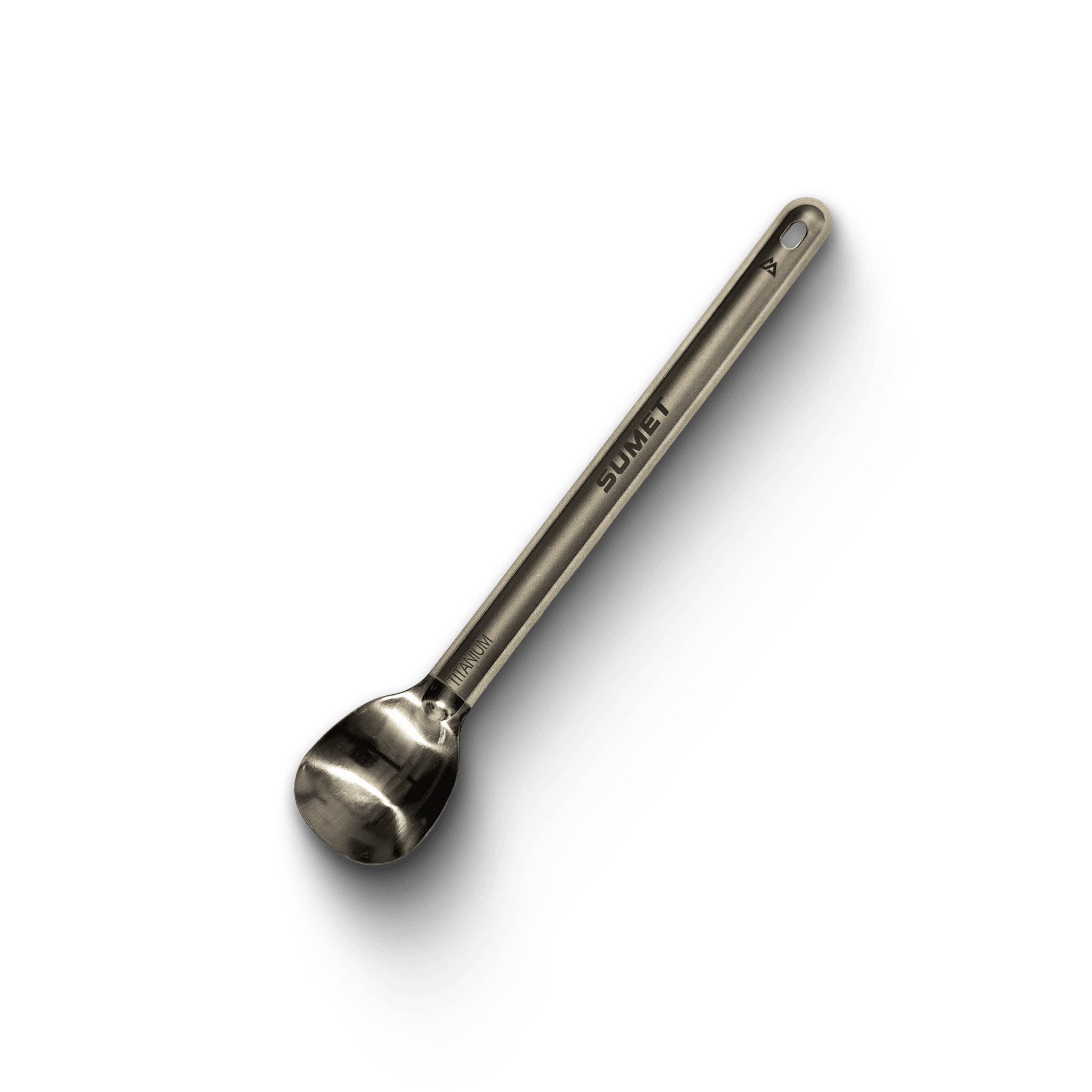 Long Polished Titanium Spoon