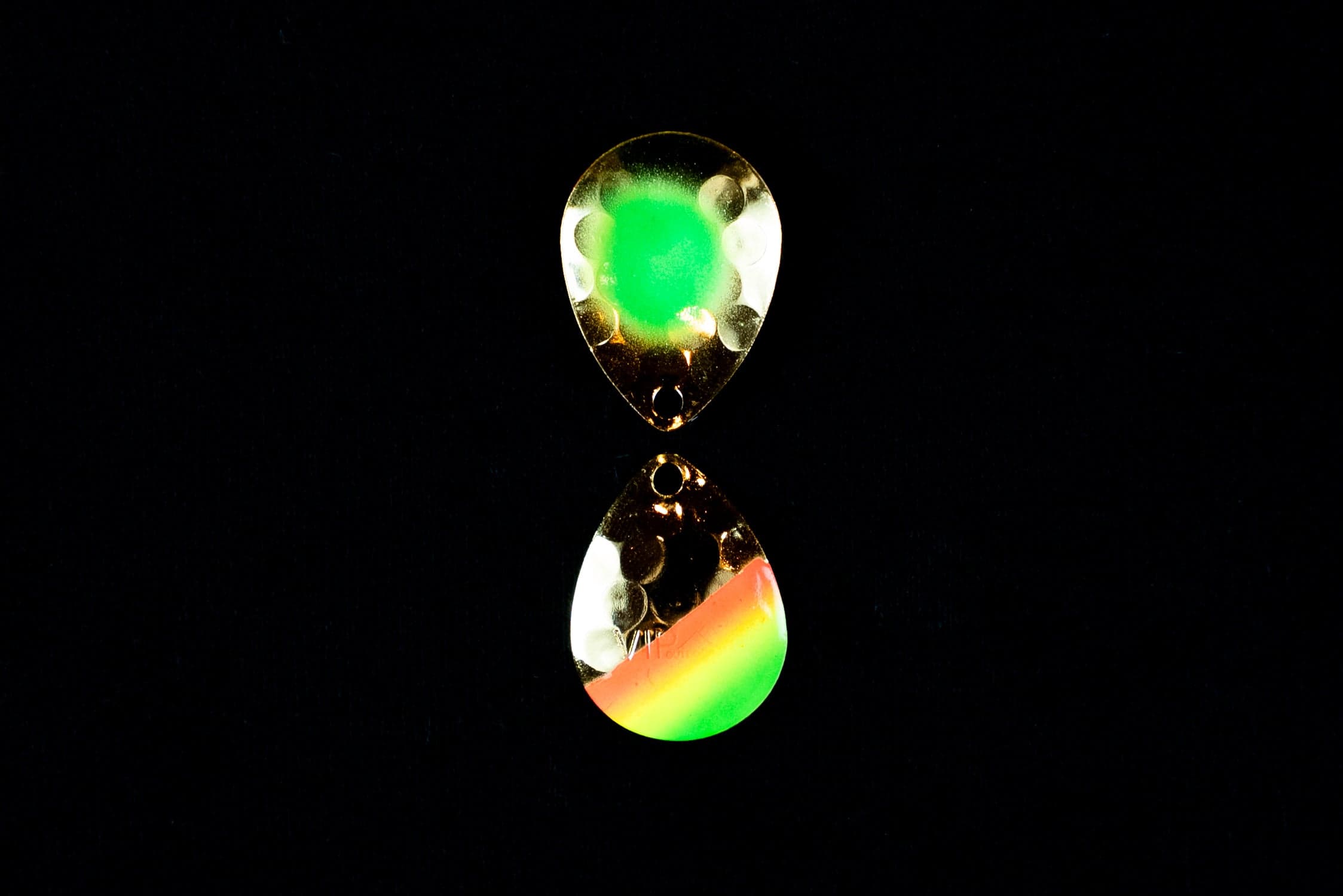 #3.5 Colorado "Green Dot Gold Mex Hat " Spinner Blade (Single Blade)