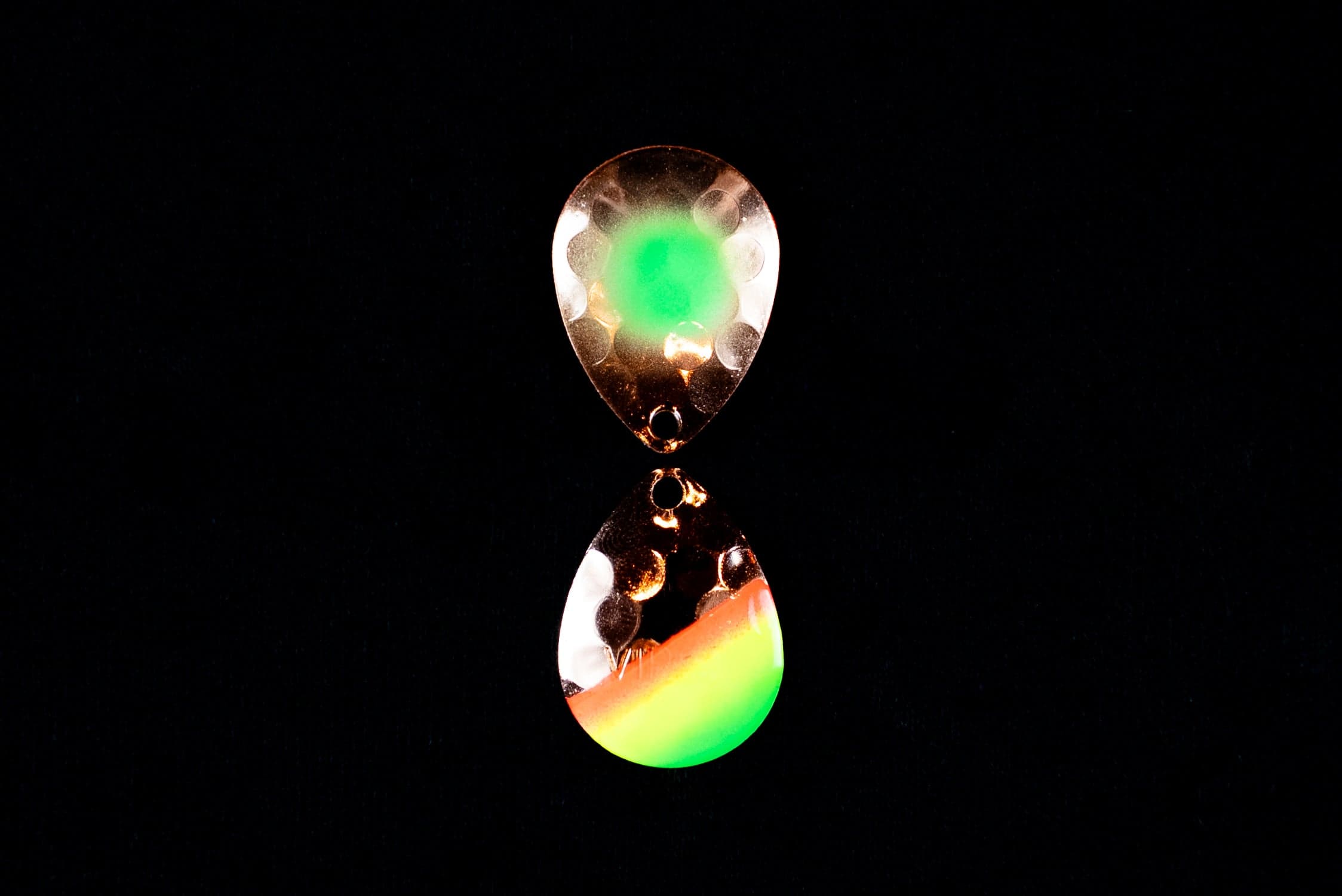 #3.5 Colorado "Green Dot Copper Mex Hat"  Spinner Blade (Single Blade)