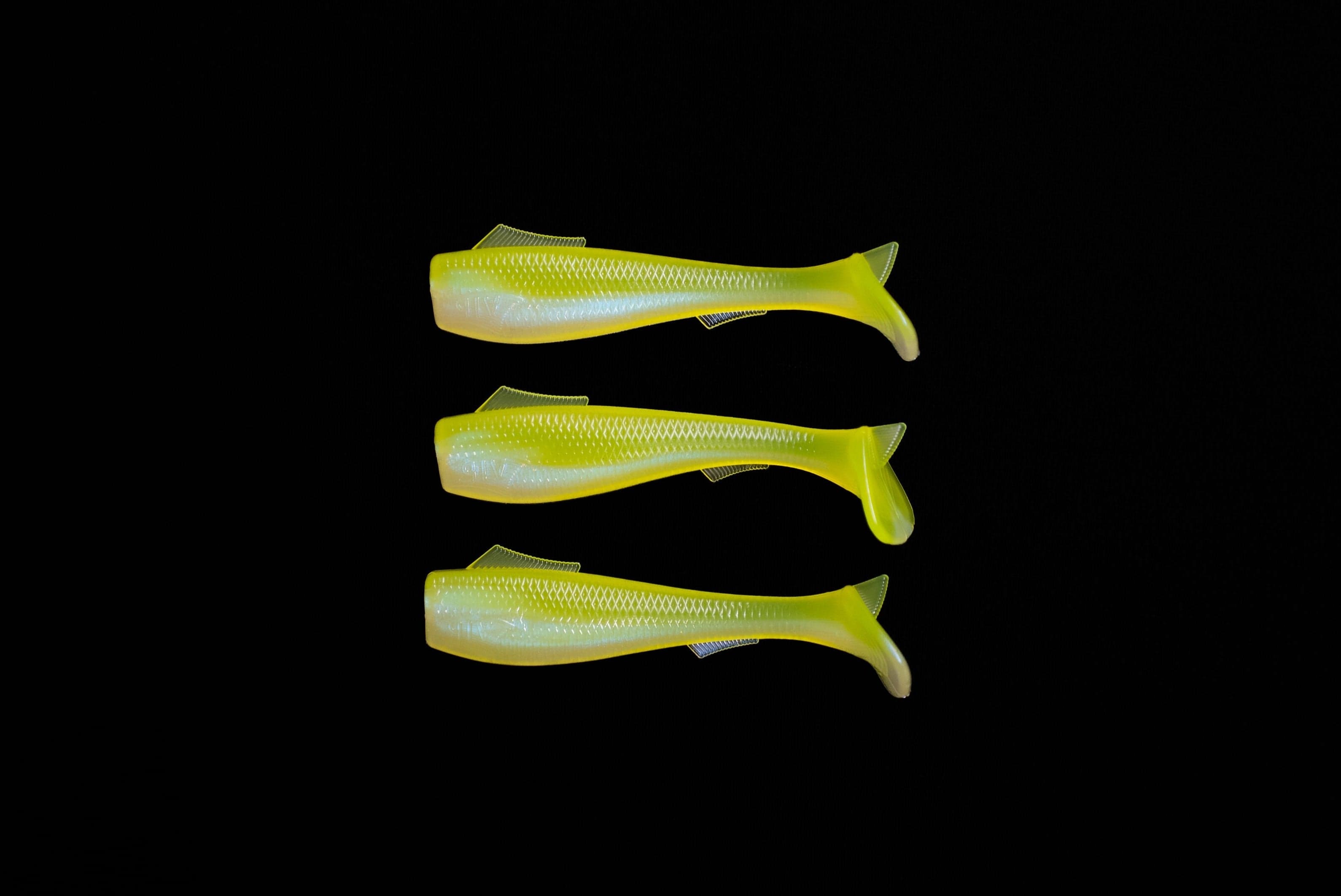 3.5” VIP “Chartreuse/Pearl” Swim Bait (Single Bait)