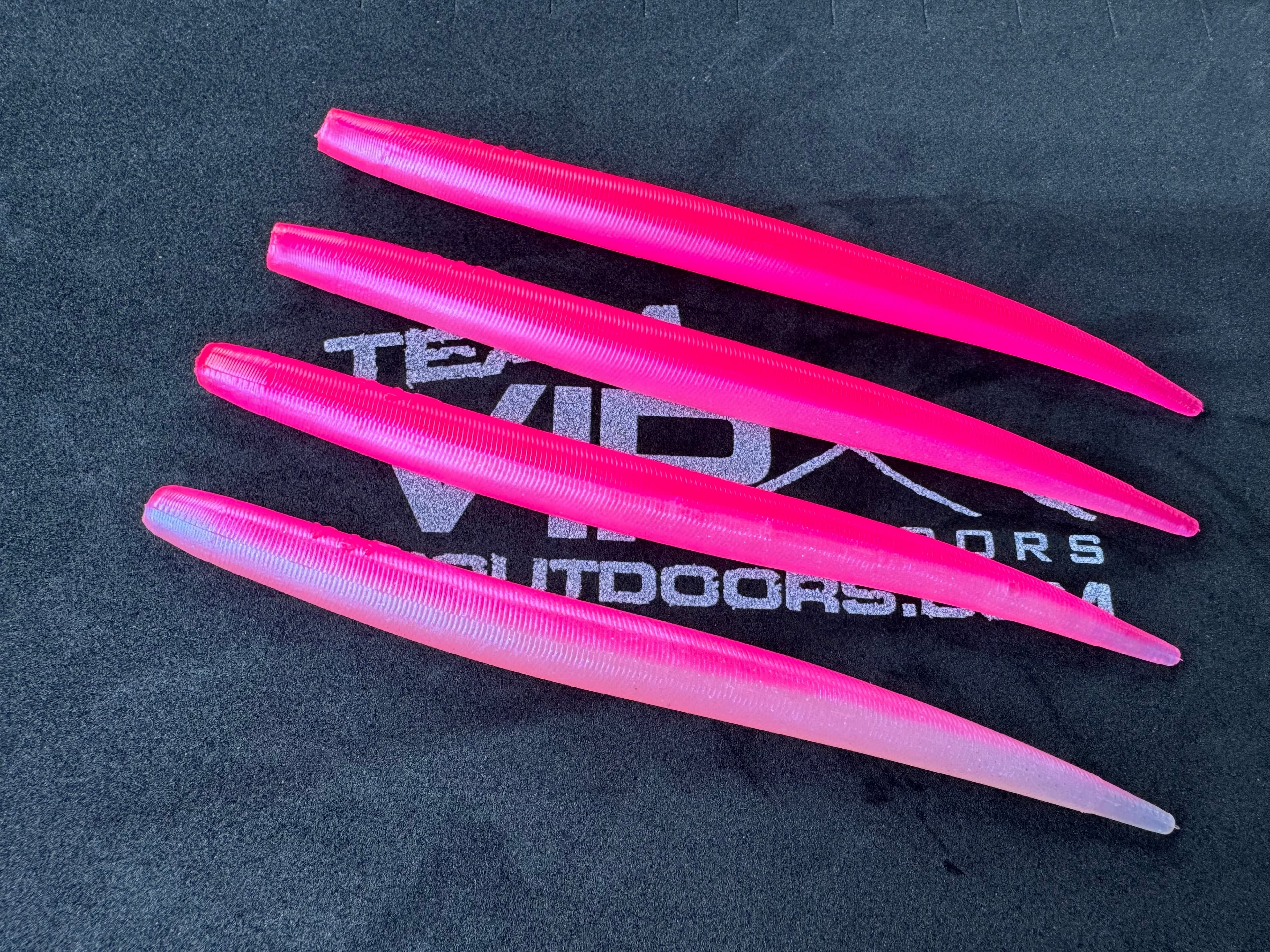 6" Pink/Pearl Eel (Single Bait)