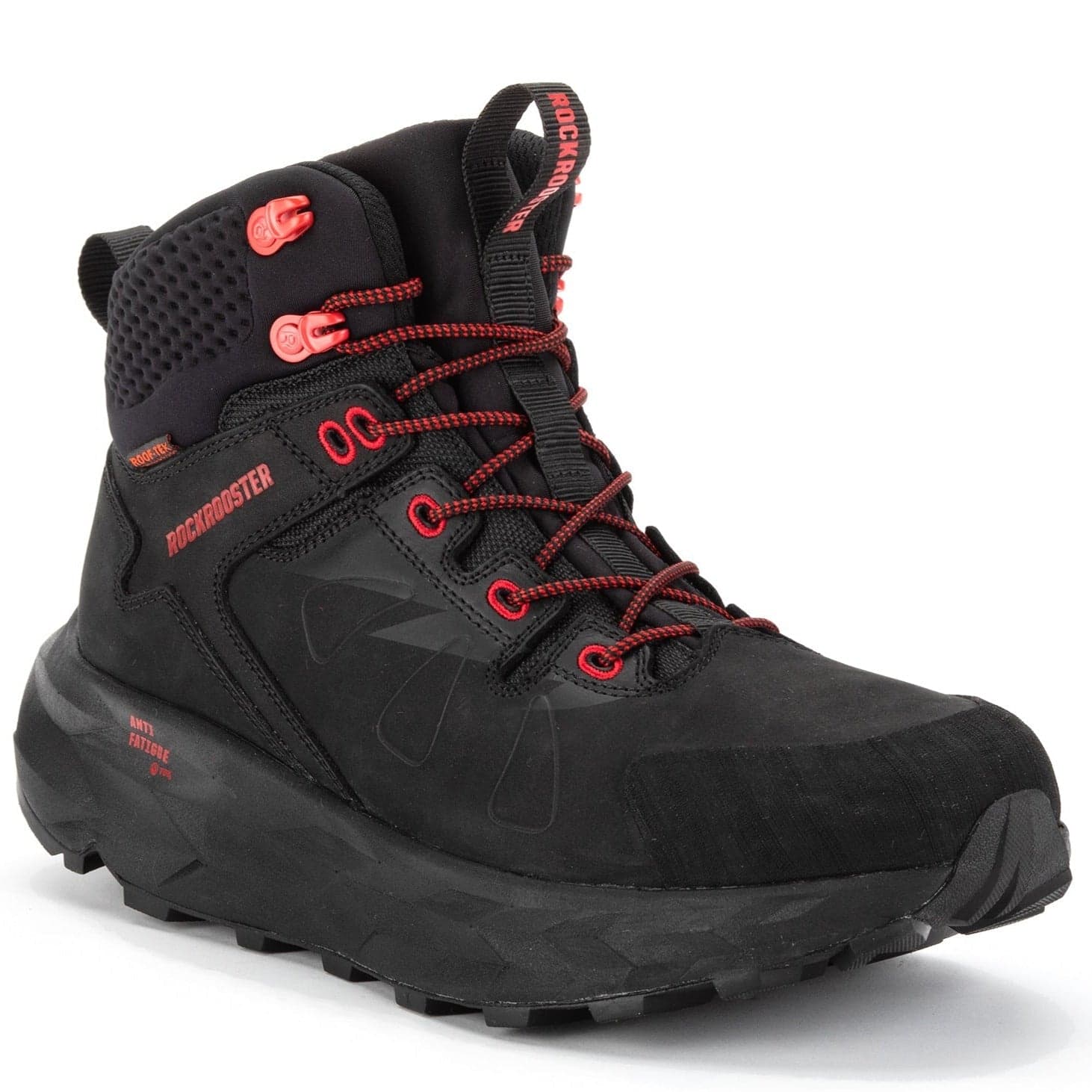 ROCKROOSTER Farmington Black 6 Inch Waterproof Hiking Boots with VIBRAM® Outsole OC21034
