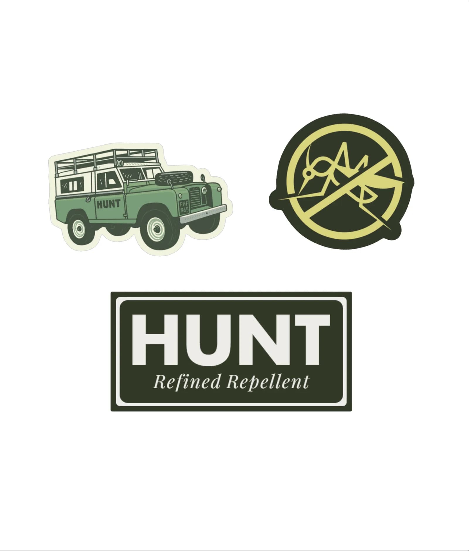 HUNT Refined Repellent Decal Pack