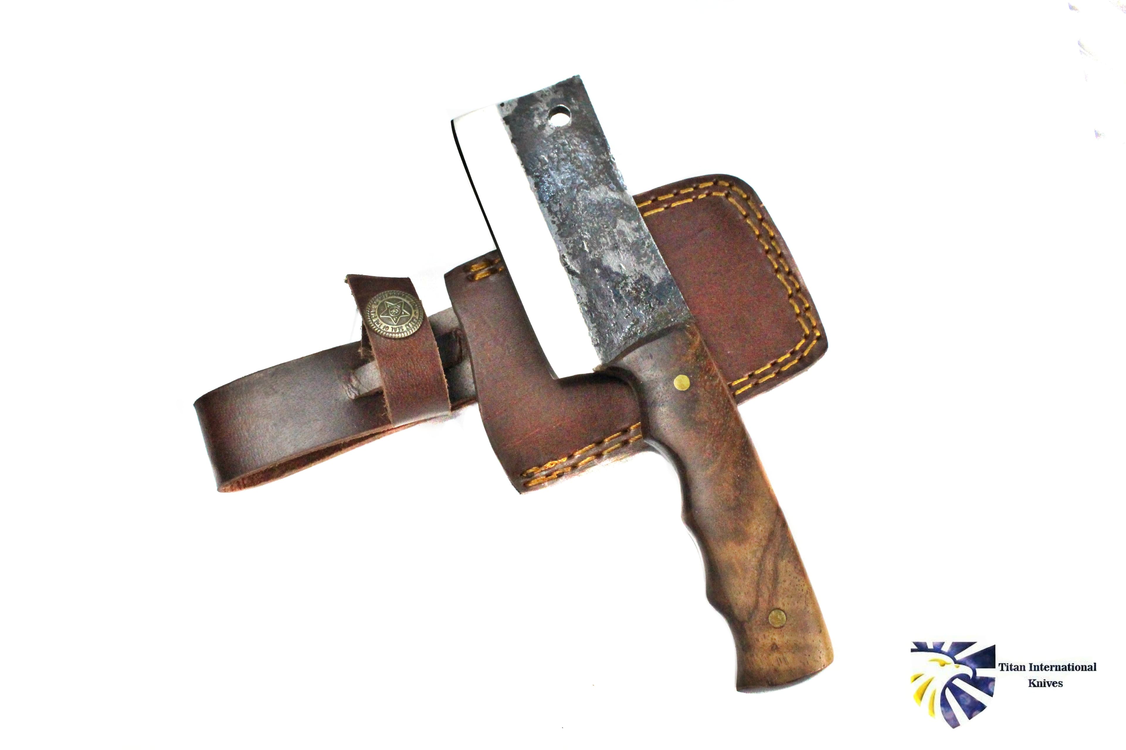 Mini Clever with forged SCALES,  ROSEWOOD GRIP BY TITAN TC-004