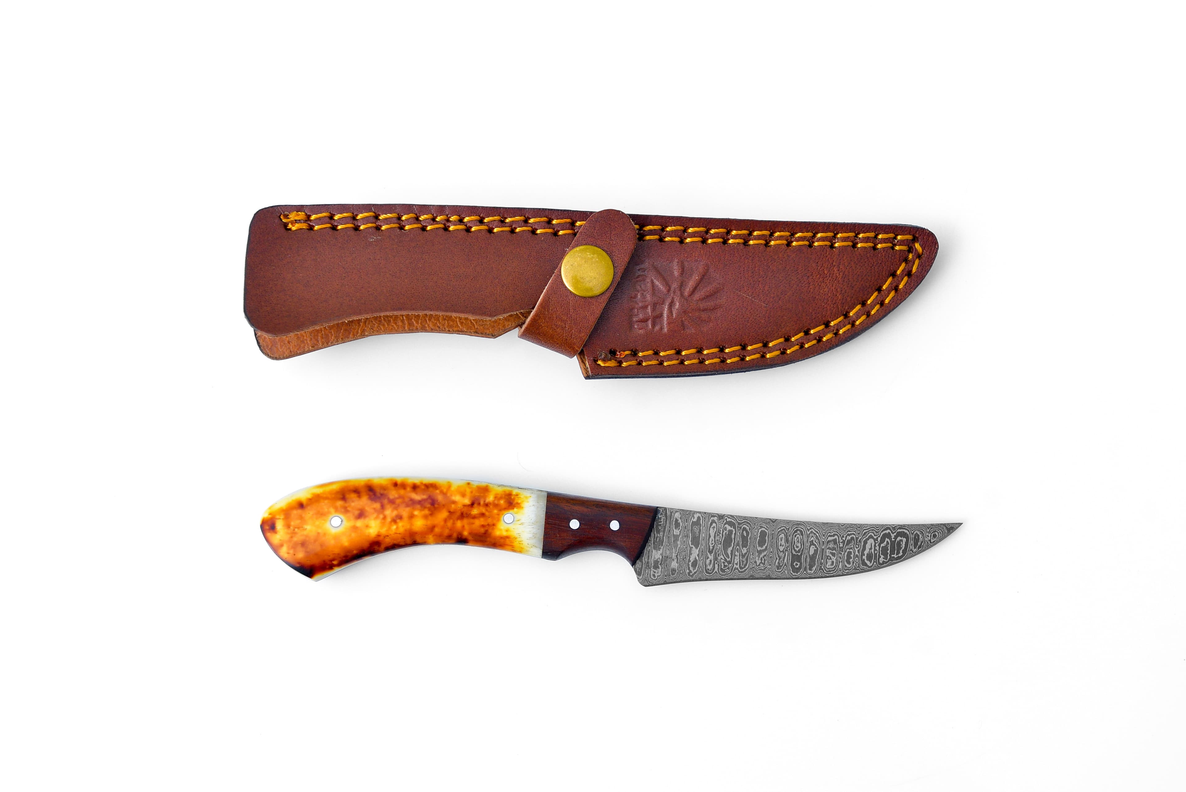 Damascus Compact Fillet Knife TK-204