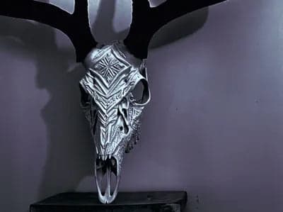 Graphic Deer Skull "Bliss" Mount System