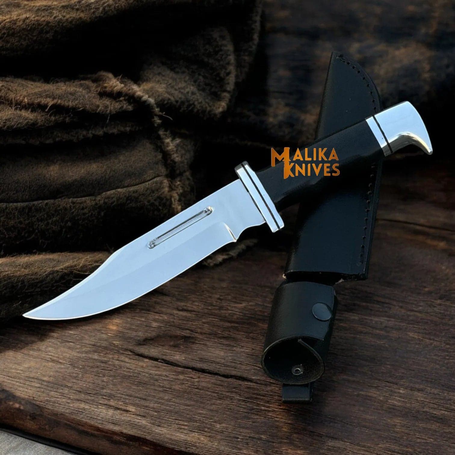 Clip Point Bowie Knife 6” D2 Steel | G10 Handle