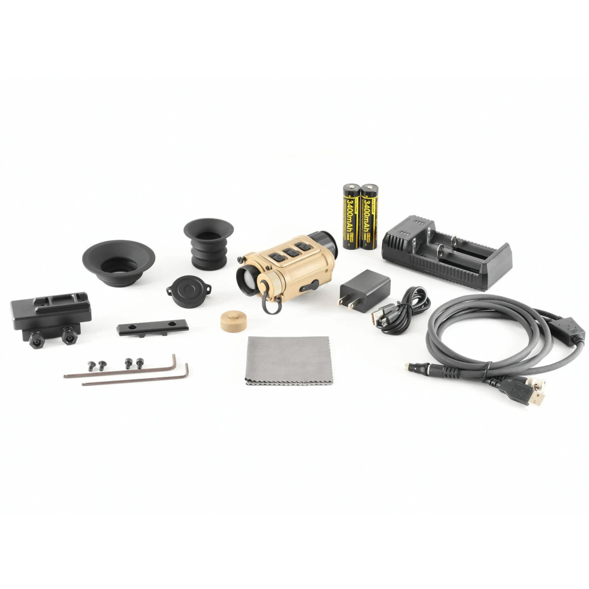 iRay RH25 w/ Accessories - 640 25mm Multi-Purpose Thermal Monocular - Upgraded to RH25 V2