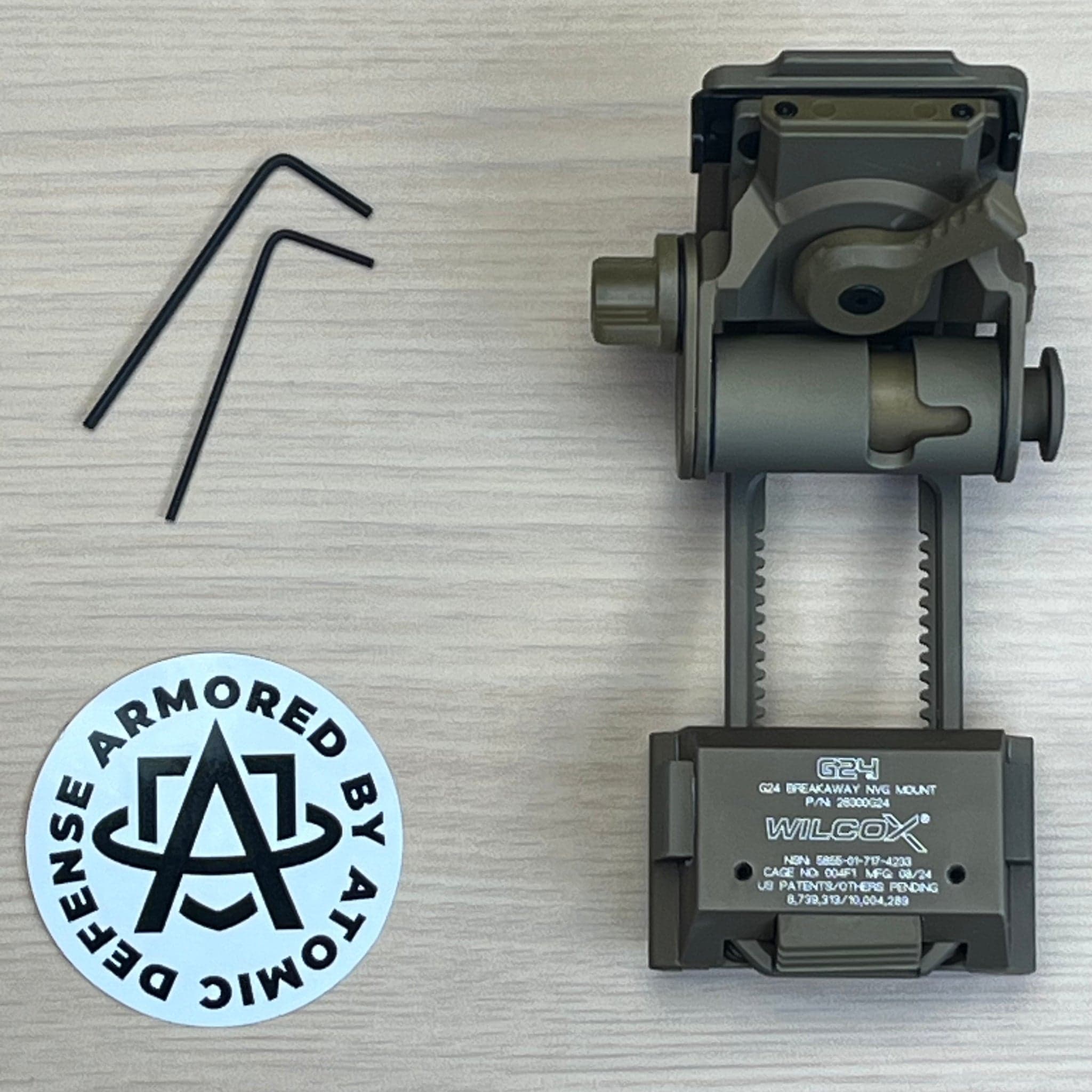 Wilcox G24 - Dovetail Mount for NVGs w/ Breakaway Safety for Neck Injury Prevention
