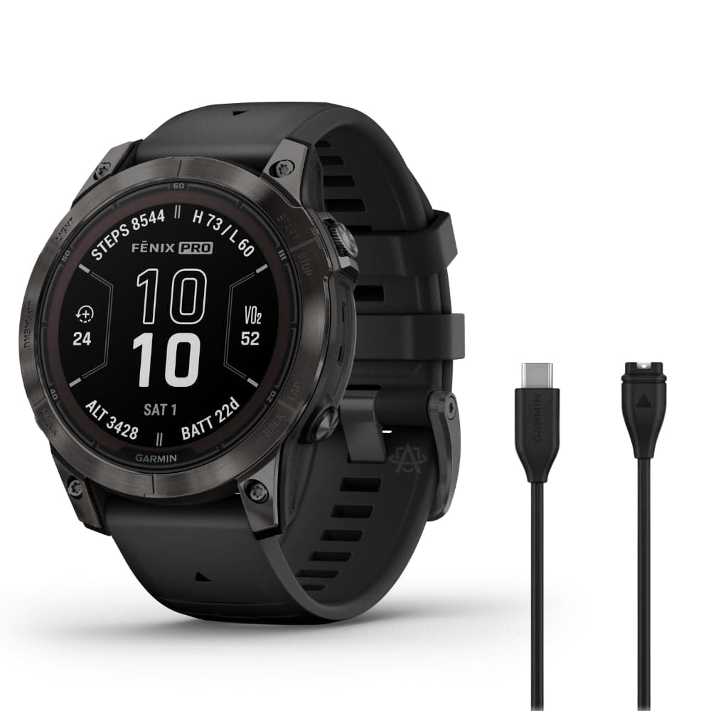 Garmin Fenix 7 Pro Sapphire Solar - Solar Powered Smartwatch w/ ECG