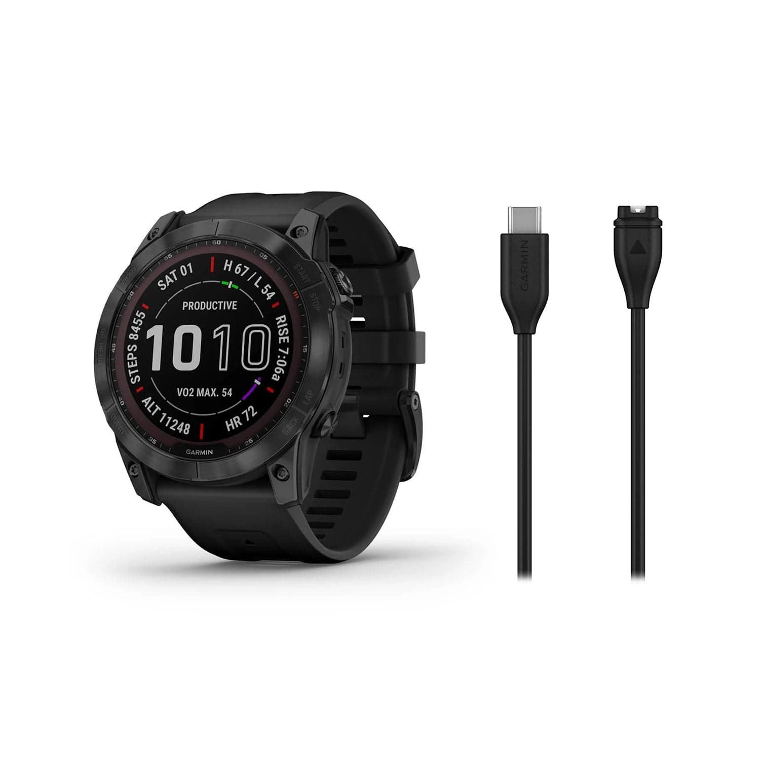 Garmin Fenix 7X Sapphire Solar - GPS Smartwatch w/ Flashlight