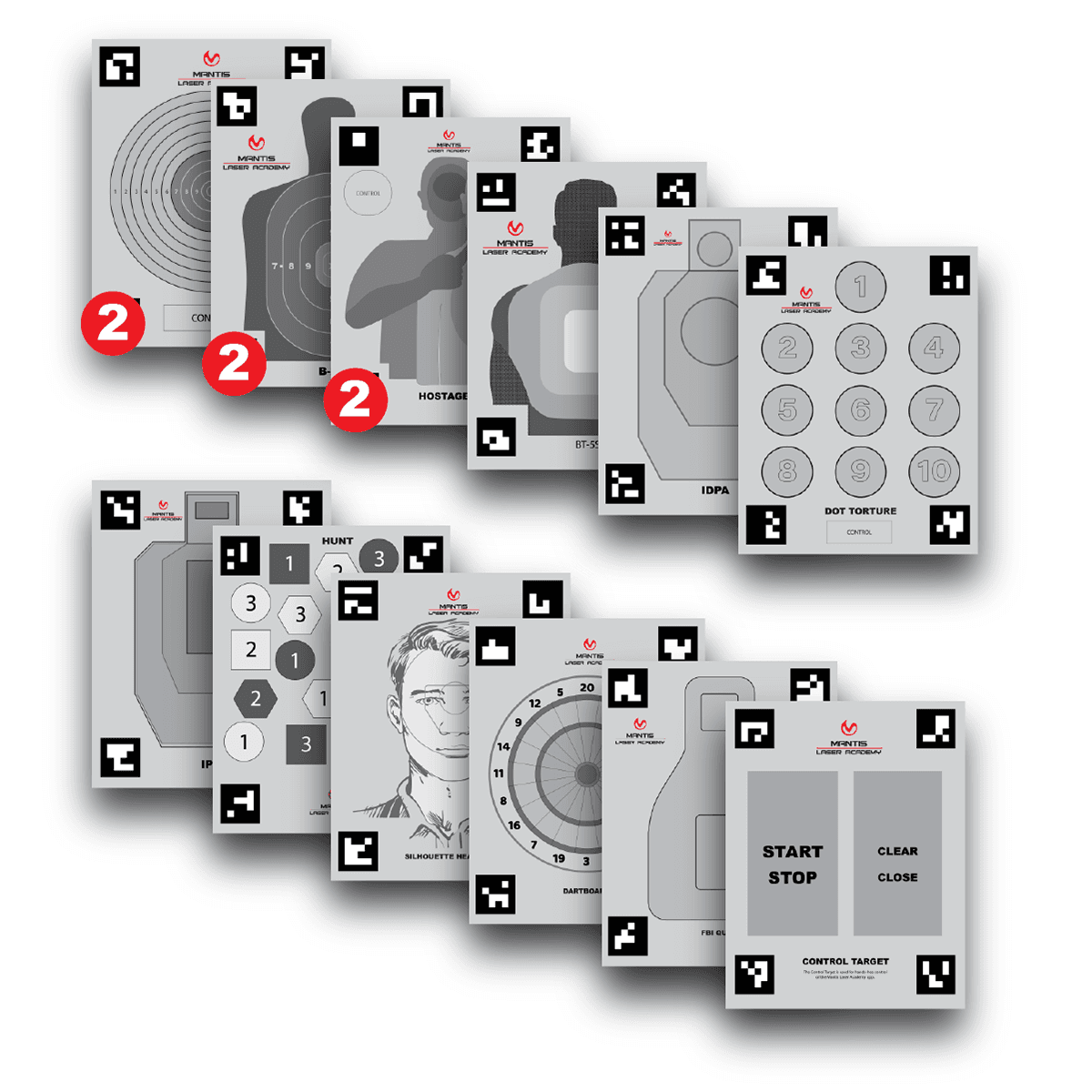 Mantis Targets - Smart Laser Targets for Practice & Training