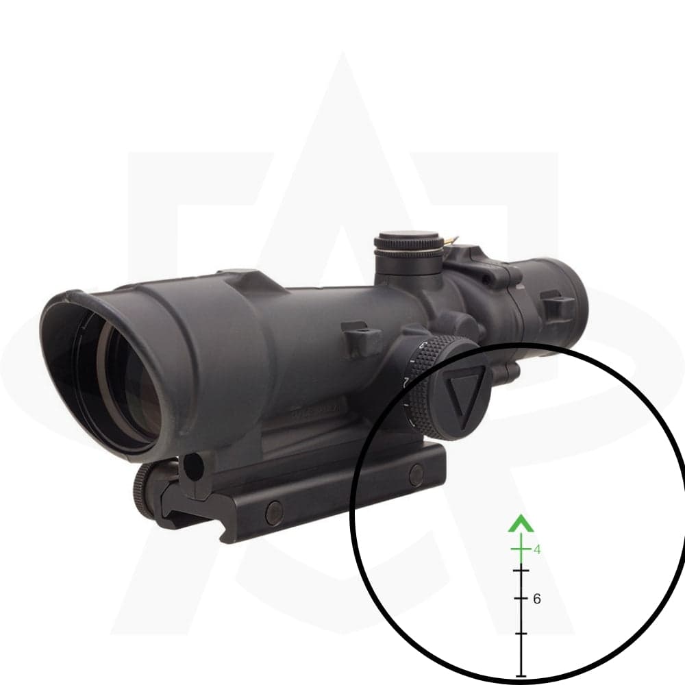 Trijicon ACOG 3.5x35 LED - 3.5x35 Scope w/ 12,000+ Hour Battery Life & TA51 Mount - Waterproof