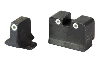 Trijicon Bright & Tough -  Tritium Night Sight -  Green 3 Dot -  Suppressor Height -  Matte Finish -  Black -  Fits - 9MM/.357SIG Models -  P225/P226/P228/P239/P320