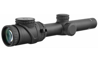 Trijicon AccuPoint 1-6x24mm Riflescope Standard Duplex Crosshair with Green Dot -  30mm Tube -  Matte Black -  Capped Adjusters