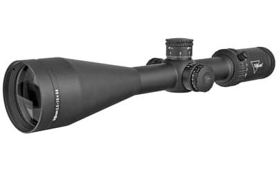 Trijicon Credo 2.5-15x56mm Second Focal Plane Riflescope with Red MRAD Center Dot -  30mm Tube -  Matte Black -  Exposed Elevation Adjuster with Return to Zero Feature