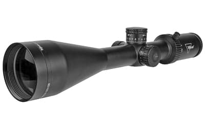 Trijicon Credo HX 2.5-10x56mm Second Focal Plane Riflescope with Red MOA Precision Hunter -  30mm Tube -  Satin Black -  Exposed Elevation Adjuster with Return to Zero Feature