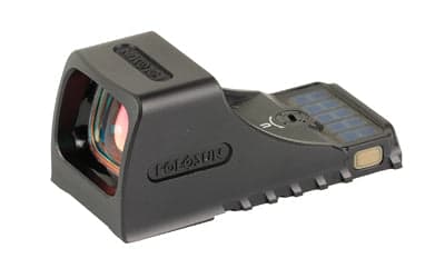 Holosun Technologies SCS -  Green Dot Sight -  Non-Magnified -  Fits CZ-P10 Handgun -  Green 2 MOA Dot with 32 MOA Circle -  Anodized Finish -  Black -  Solar with Internal Battery