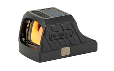 Holosun Technologies SCS -  Green Dot Sight -  Non-Magnified -  Closed Emitter -  Fits Factory Optic Ready Sig 320 -  Green Ring & 2 MOA Dot -  Matte Finish -  Black -  Solar with Internal Battery