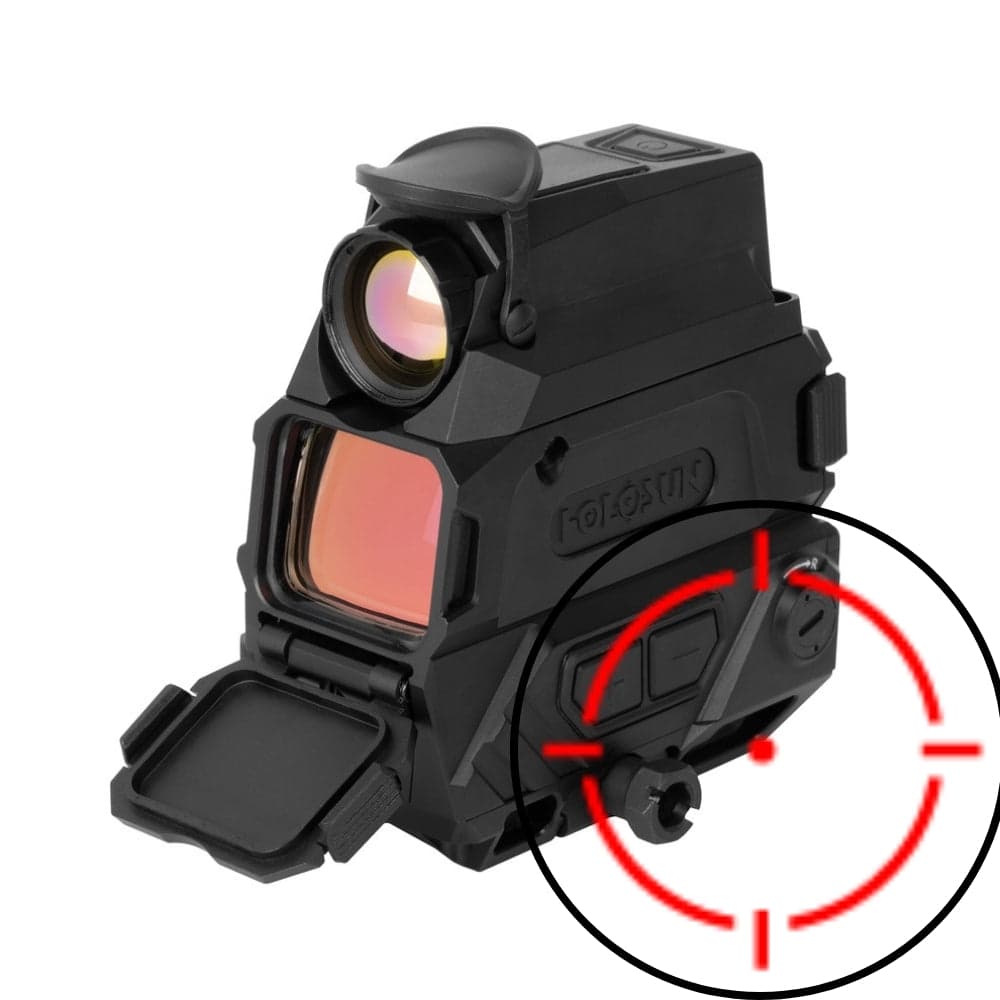 Holosun DRS-TH - Thermal Heat-Tracking Reflex Sight - 2 MOA Dot & 65 MOA Circle Aiming - 5x Digital Zoom - 24GB Video Recording - IP67 Waterproof