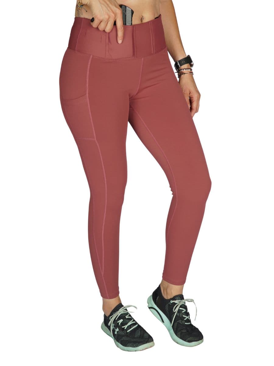 Eclipse Concealed Carry Legging | Mauve