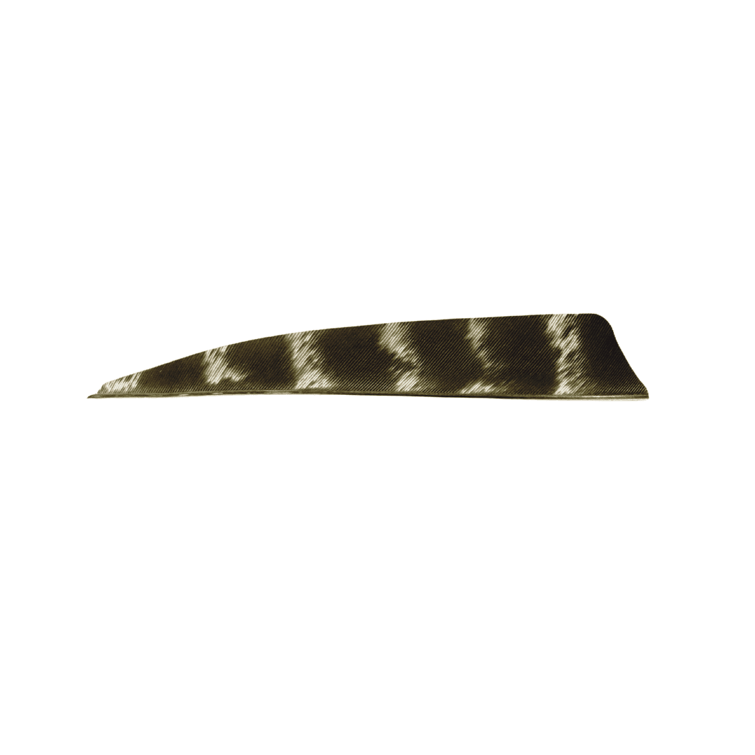King Feathers - Shield Cut - 4" Natural Barred
