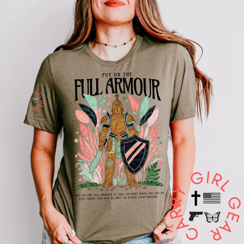 She Stands in Full Armor TEE