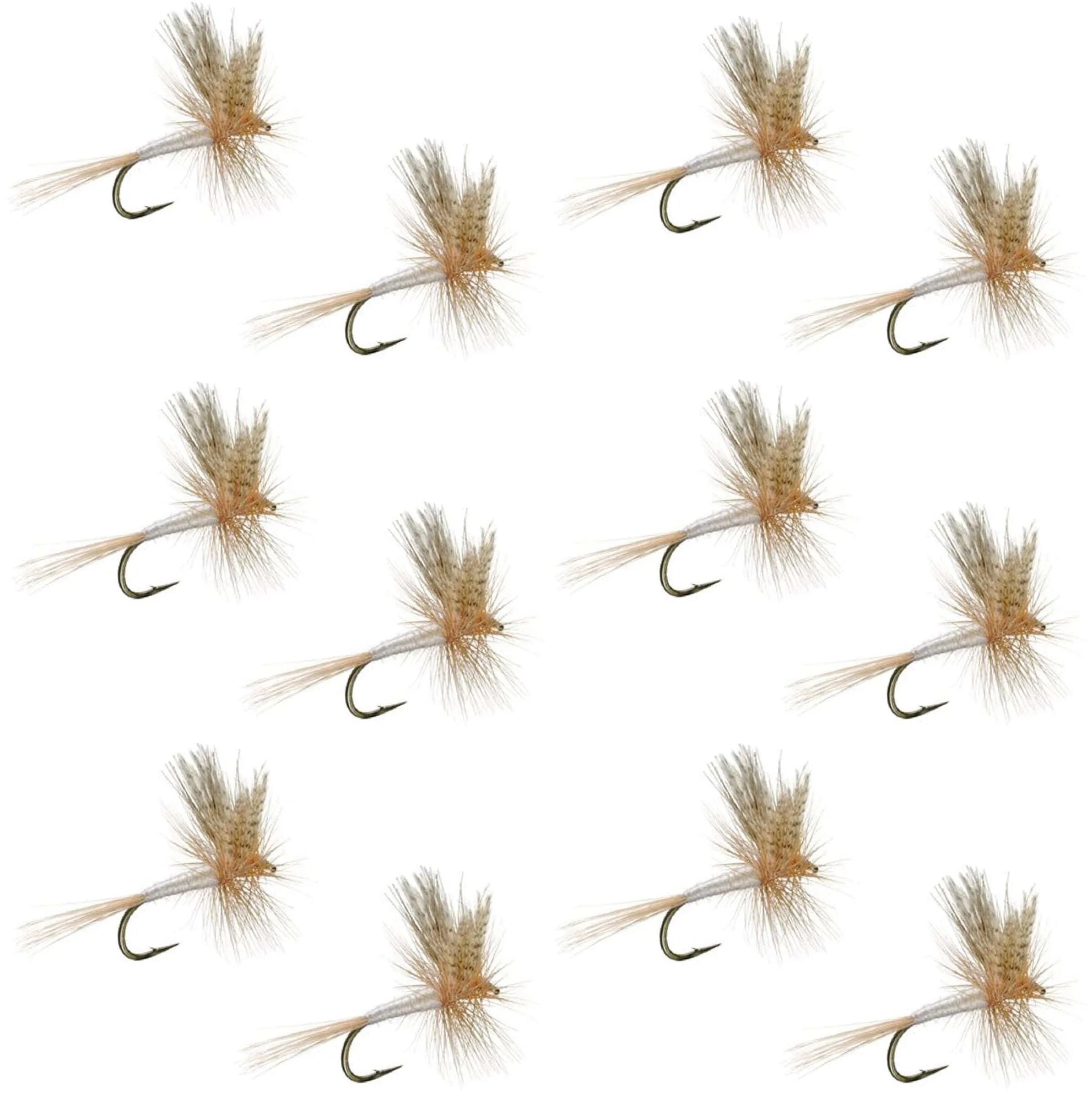 Light Cahill Classic Trout Dry Fly Fishing Fly - 1 Dozen Flies Size 20