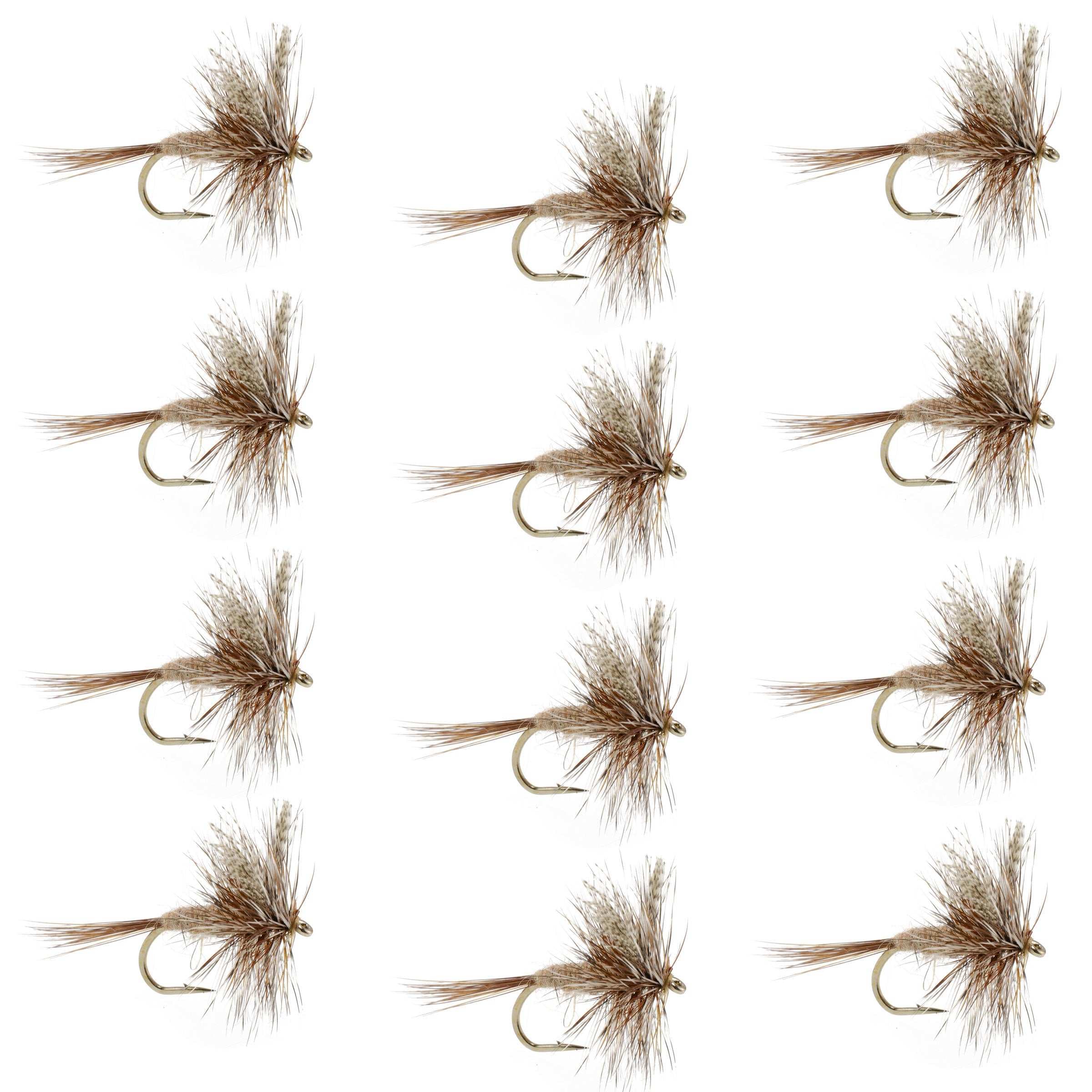 March Brown Classic Dry Fly - 1 Dozen Flies Size 18