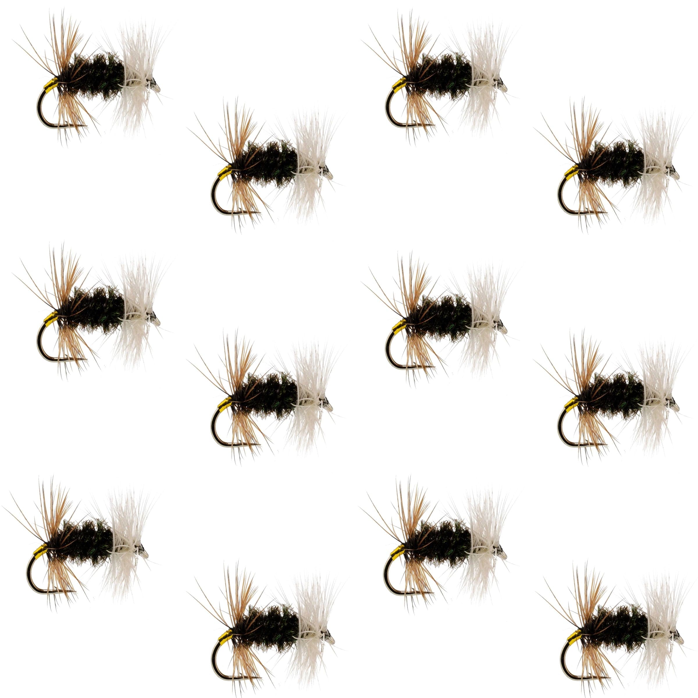 Renegade Classic Trout Dry Fly 12 Flies Hook Size 18