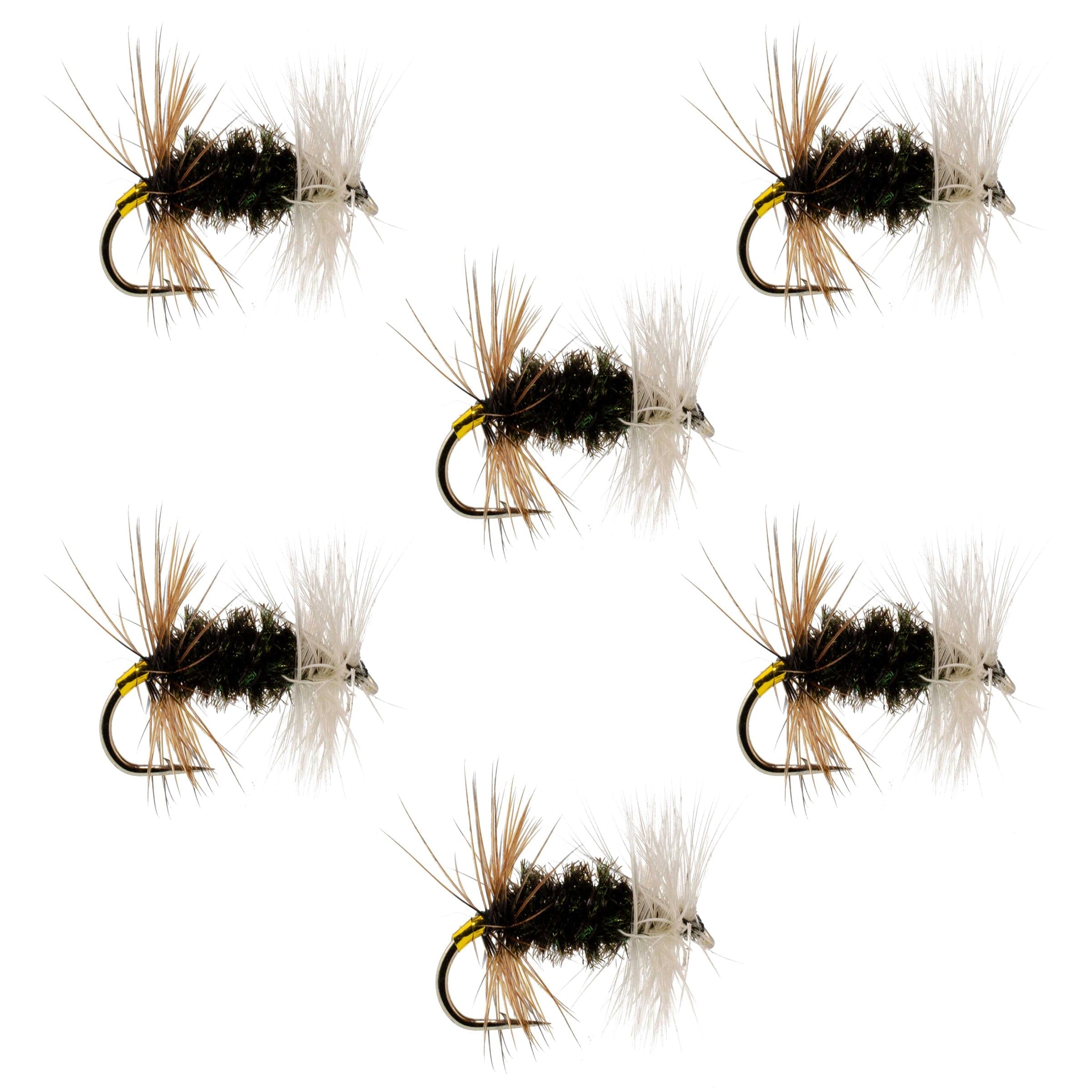 Renegade Classic Trout Dry Fly 6 Flies Hook Size 16