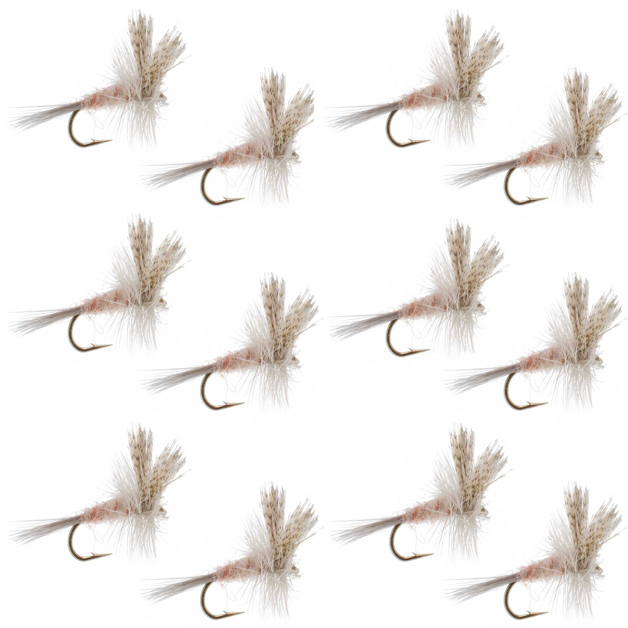 Light Hendrickson Classic Dry Fly - 12 Flies Size 16
