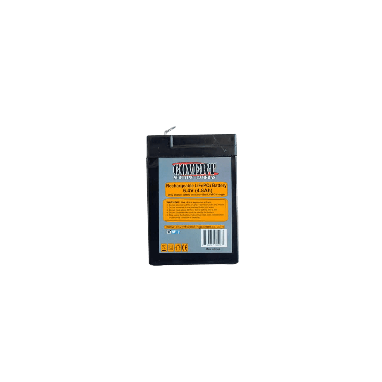 Covert 6.4V LiFePO4 Rechargeable Battery