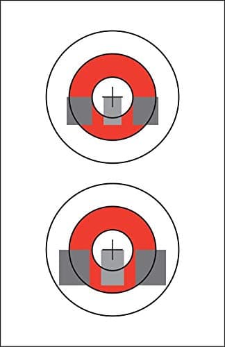 25 EZ2C Targets #21: Sight Alignment Paper Target USA MADE 11”x17” Pad of 25