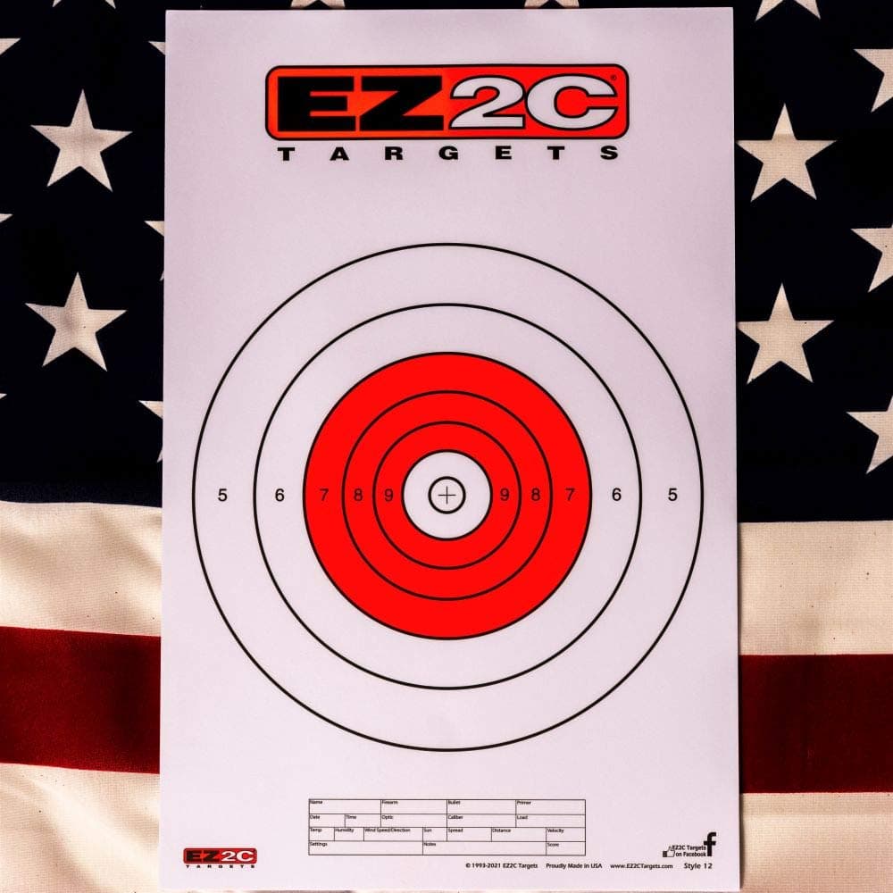 EZ2C Targets #12: Paper Shooting Targets for B16 11"x17" USA MADE
