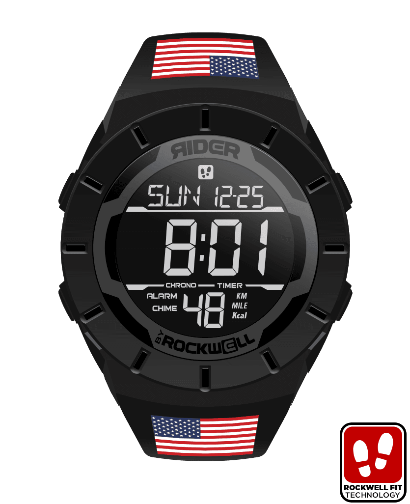 Coliseum Fit™ Flags of The World Edition N-Z (Phantom Black) Watch